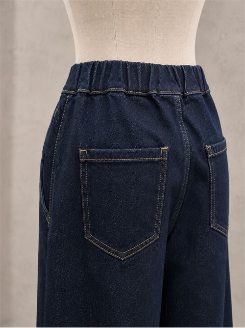 pantalone in denim sartoriale MARELLA EMME | EMMSTRUZZODENIM SCURO